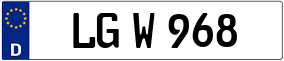Truck License Plate